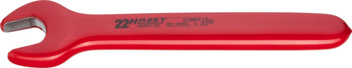 Hazet Single Open-End Wrench VDE 450KV-22 Outside Hexagon Profile 22mm