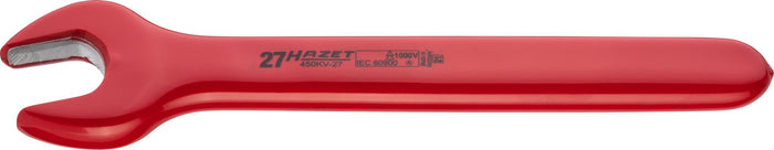 Hazet Single Open-End Wrench VDE 450KV-27 Outside Hexagon Profile 27mm