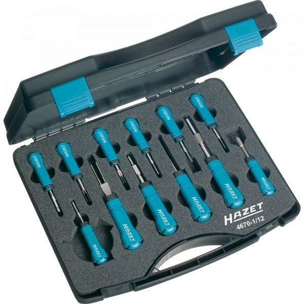 Hazet 12 Pce Cable Release Tool Assortment 4670-1/12