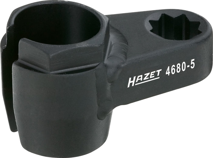 Hazet Lambda Probe Socket 4680-5 Double Square Hollow 1/2in Outside Hexagon Profile 22mm