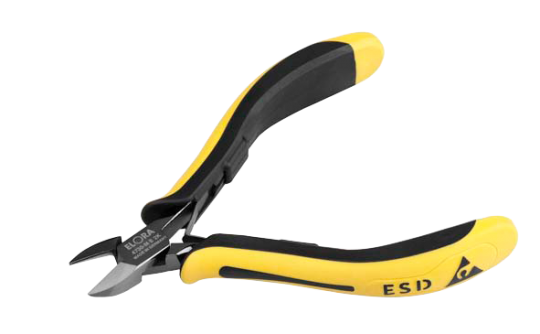 Elora Electronic Side Cutter ESD Oval Head With Bevel 4730-M E 2K