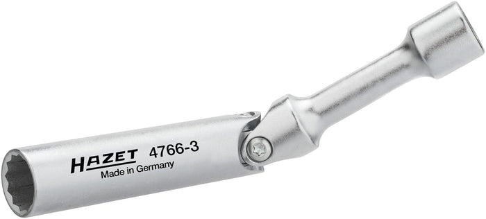 Hazet 3/8in Spark Plug Wrench 4766-3 Outside 12-Point Profile 14mm