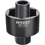 Hazet Commercial Vehicle Axle Nut Socket Set Daf Renault Volvo 4937-105/2 Square, Hollow 25mm (1in) Outside Hexagon Profile 105mm Number Of Tools: 2