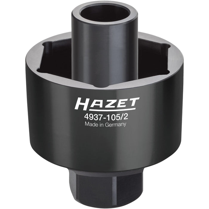Hazet Commercial Vehicle Axle Nut Socket Set Daf Renault Volvo 4937-105/2 Square, Hollow 25mm (1in) Outside Hexagon Profile 105mm Number Of Tools: 2