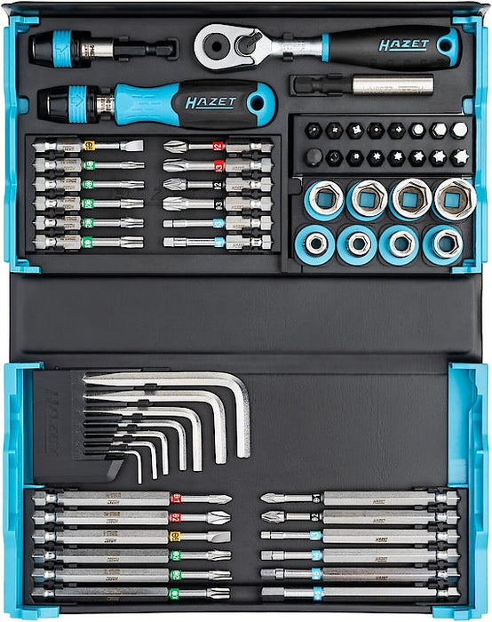 Hazet 59 Piece SmartCase Screwdriver Bit Set 2200SC-32