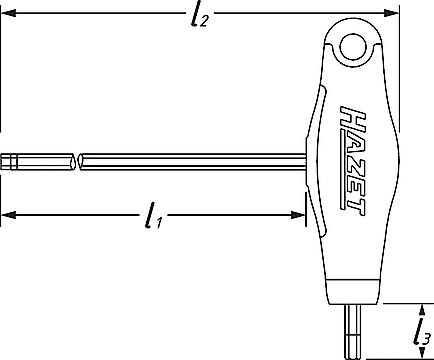 Hazet 866BH-4 Double Screwdriver Bit Holder with T-Handle