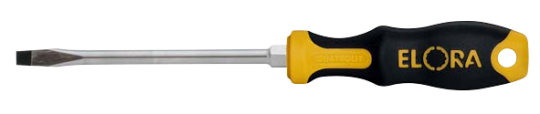 Elora Screwdriver plain slot 1.2x6.5 with forged hexagon for spanner drive 539-IS 125