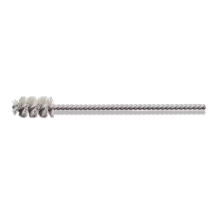 Lessmann Micro Cylinder Brush IBE Blunt Point 125 x 25mm Dia 5.5mm 0.30mm Core Wire Gal 1.2mm Shank Dia 2.2mm