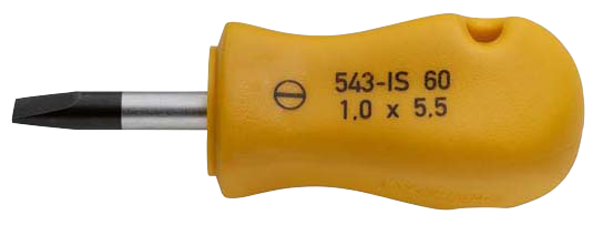 Elora Screwdriver short version plain slot 1.2x6.5 543-IS 80