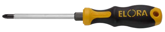 Elora Screwdriver cross slot no.4 with hexagon blade and hexagon section 559/1-PH 4