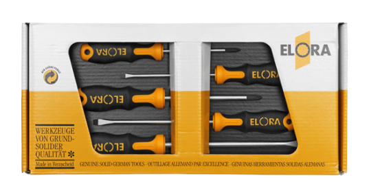 Elora Screwdriver Set plain slot and cross slot 5 Pce 582 S5-K-1