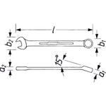 Hazet 600NA-13/16 Combination Wrench Outside 12-Point Profile 13/16