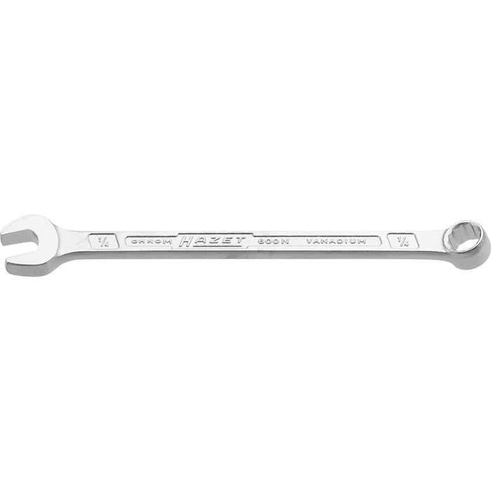 Hazet 600NA-1/4 Combination Wrench Outside 12-Point Profile 1/4