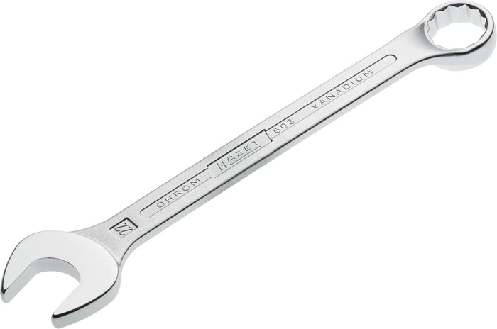 Hazet Combination Wrench 603-22 Outside 12-Point Profile 22mm