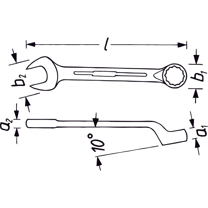Hazet Combination Wrench 603-5.5 Outside Hexagon Profile 5.5mm