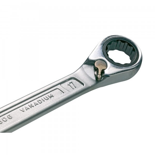 Hazet 6 Pce 12 Point Ratcheting Combination Wrench Set 21-32mm 606/6-1