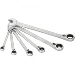 Hazet 6 Pce 12 Point Ratcheting Combination Wrench Set 8-19mm 606N/6
