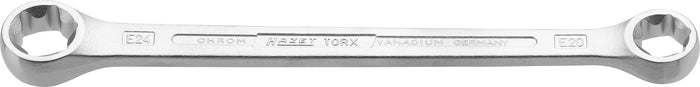 Hazet Torx Double Box-End Wrench 609-E20XE24 Outside Torx Profile E20, E24