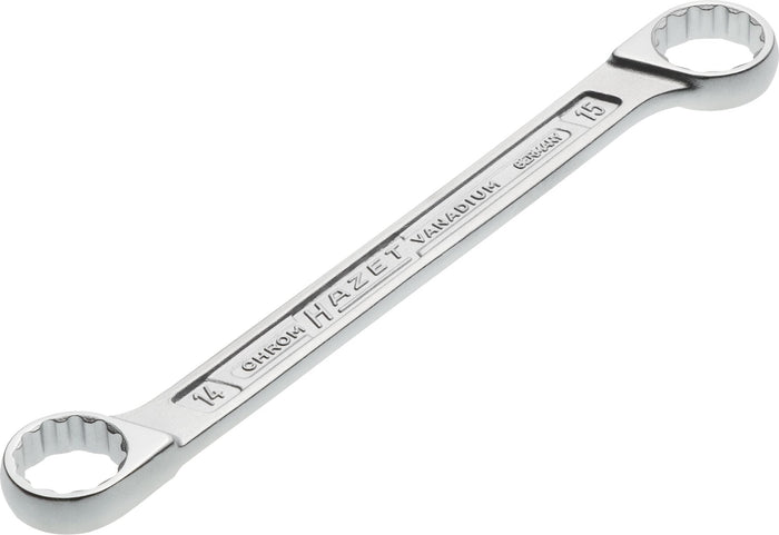 Hazet Double Box-End Wrench 610N-14X15 Outside 12-Point Traction Profile 14 x 15mm