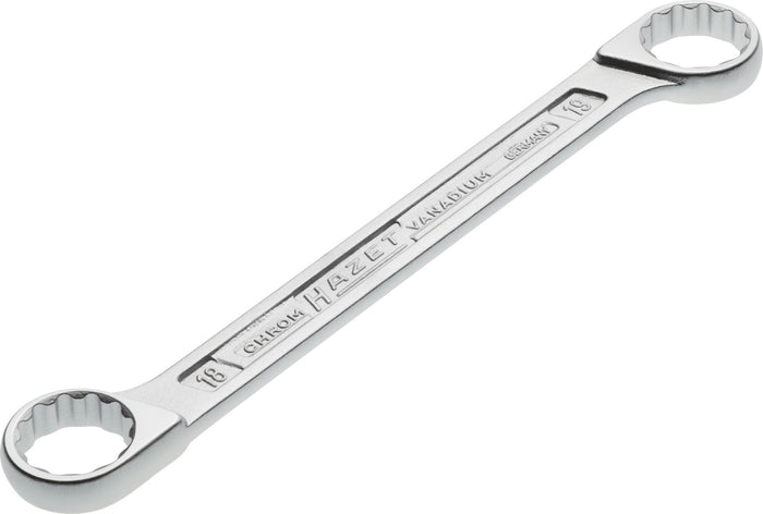 Hazet Double Box-End Wrench 610N-18X19 Outside 12-Point Traction Profile 18 x 19mm