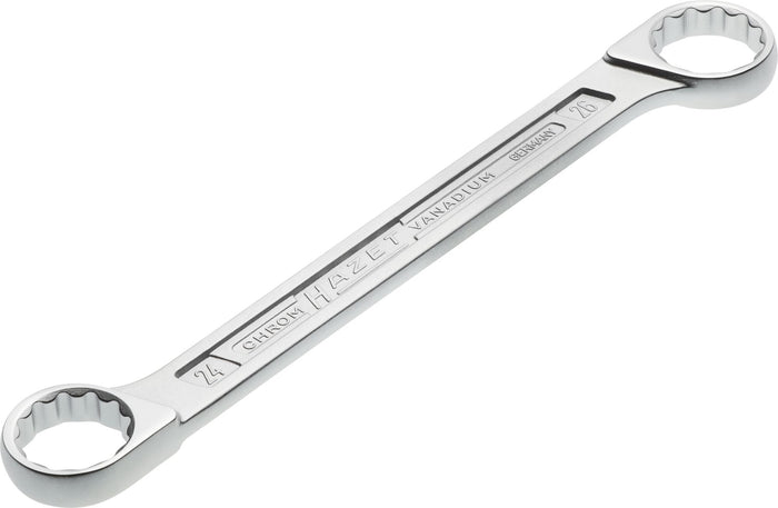 Hazet Double Box-End Wrench 610N-24X26 Outside 12-Point Traction Profile 24 x 26mm