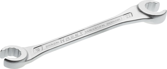 Hazet Double Box-End Wrench Open 612-19X22 Outside 12-Point Profile 19 x 22mm