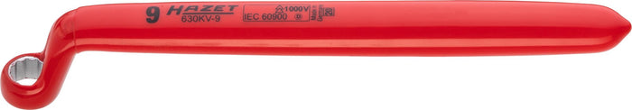 Hazet Single Box-End Wrench VDE 630KV-9 Outside 12-Point Profile 9mm