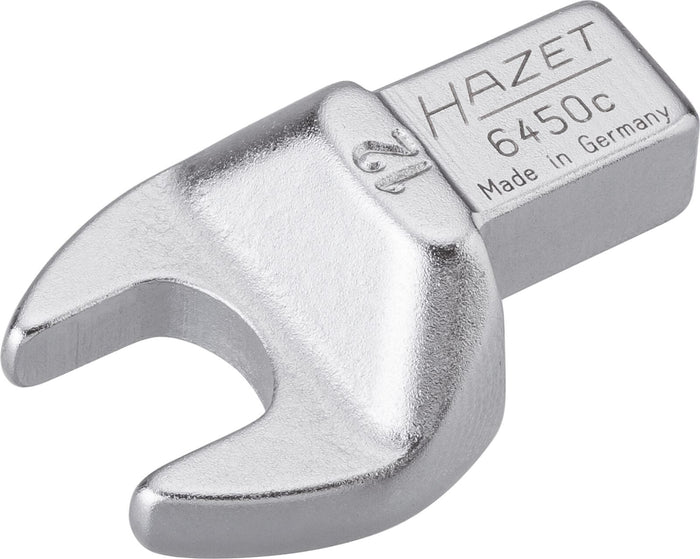 Hazet Insert Open-End Wrench 6450C-12 Insert Square 9 x 12mm Outside Hexagon Profile 12mm