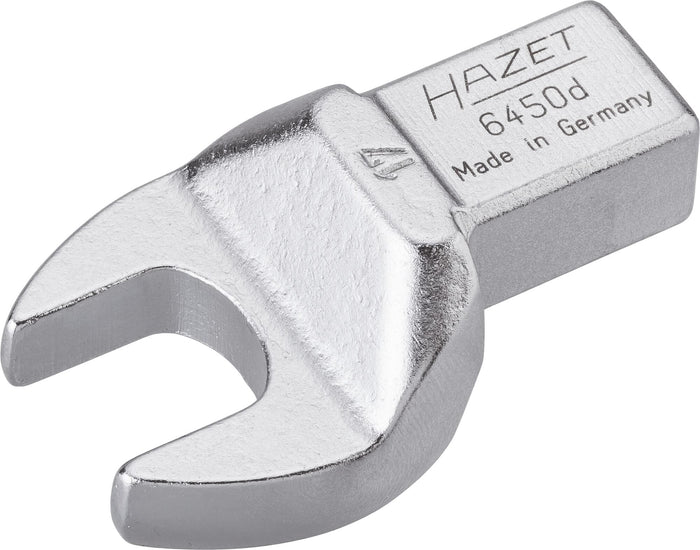 Hazet Insert Open-End Wrench 6450D-17 Insert Square 14 x 18mm Outside Hexagon Profile 17mm