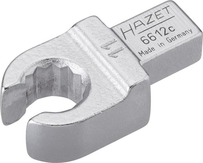 Hazet Insert Box-End Wrench Open 6612C-11 Insert Square 9x12mm Outside 12-Point Profile 11mm