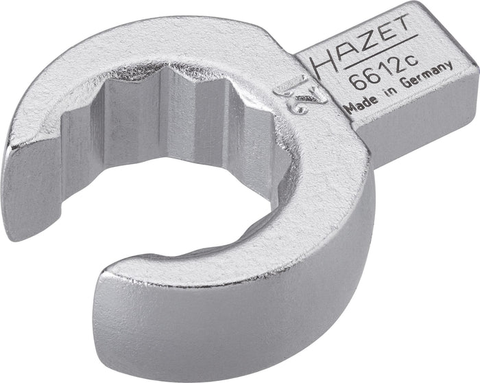 Hazet Insert Box-End Wrench Open 6612C-21 Insert Square 9x12mm Outside 12-Point Profile 21mm