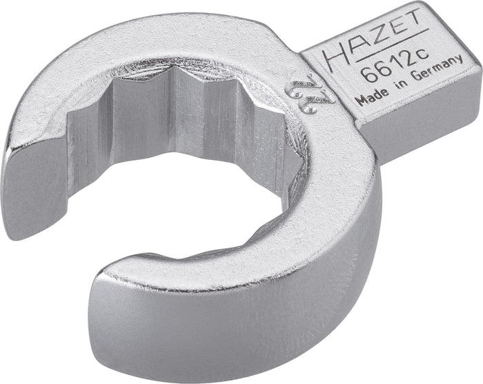 Hazet Insert Box-End Wrench Open 6612C-22 Insert Square 9x12mm Outside 12-Point Profile 22mm