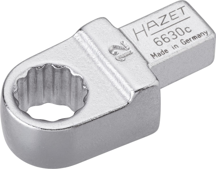Hazet Insert Box-End Wrench 6630C-12 Insert Square 9 x 12mm Outside 12-Point Traction Profile 12mm