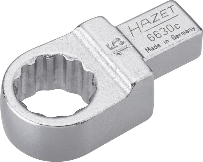 Hazet Insert Box-End Wrench 6630C-15 Insert Square 9 x 12mm Outside 12-Point Traction Profile 15mm