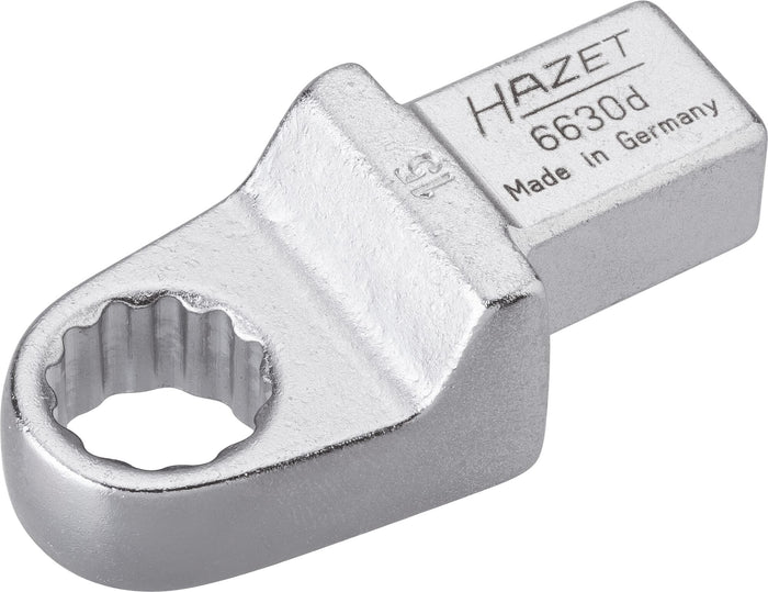 Hazet Insert Box-End Wrench 6630D-15 Insert Square 14 x 18mm Outside 12-Point Traction Profile 15mm