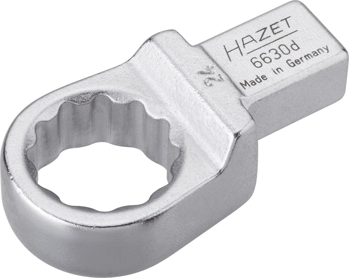 Hazet Insert Box-End Wrench 6630D-24 Insert Square 14 x 18mm Outside 12-Point Traction Profile 24mm