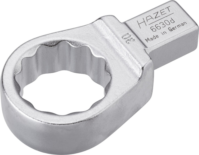 Hazet Insert Box-End Wrench 6630D-30 Insert Square 14 x 18mm Outside 12-Point Traction Profile 30mm