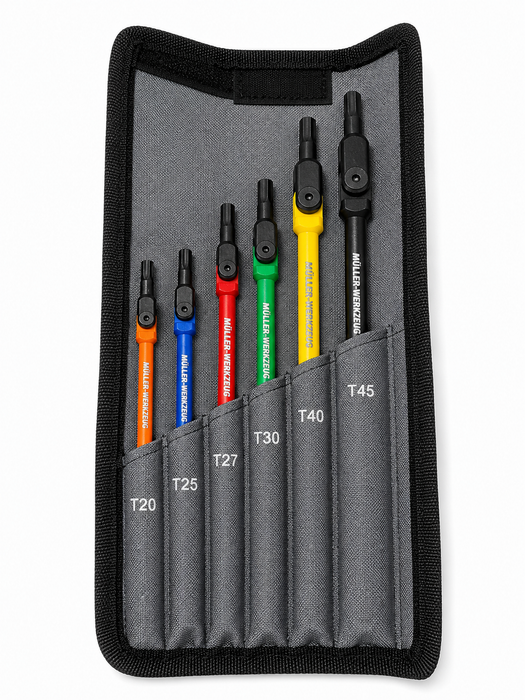 Mueller 545 700 Joint Torx Key Set 6 Pce T20-T45