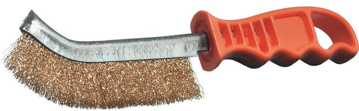 Lessmann Universal Wire Brush Long 260mm Brass Wire MES Crimped 0.30mm High 28mm
