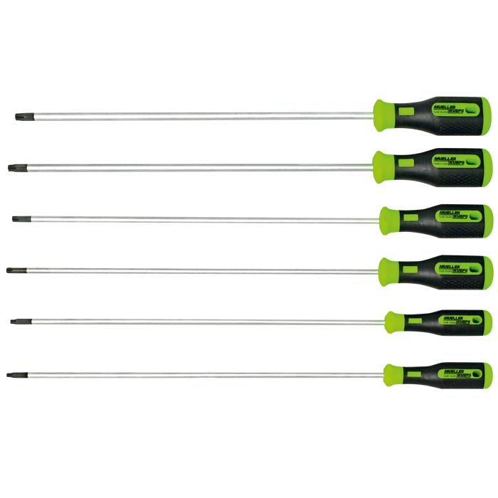 Mueller 706 300 XL Torx Screwdriver Kit, 6 Pce TX10-30