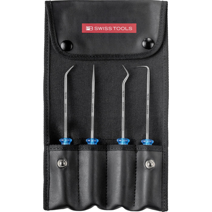 PB Swiss 4 Pce PickTool with Multicraft Handle in Roll-Up Case