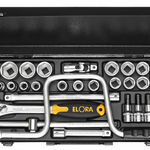 Elora Socket Set 1/2in hexagon+inside-hexagon 31 Pce 10-32mm 771-LIMK
