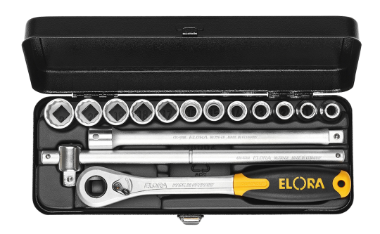 Elora Socket Set 1/2in hexagon 14 Pce 7/16-1in AF 771-LKAU