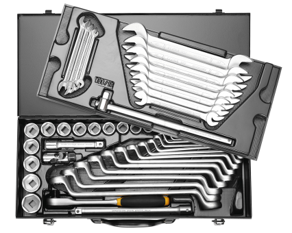 Elora Combination Socket Set 1/2in bi-hexagon 49 Pce 10-32mm 770-RDS12MU