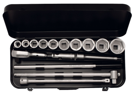 Elora Socket Set 3/4in bi-hexagon 16 Pce 22-50mm 770-S10 KM
