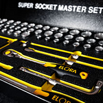 Elora Socket Set 1/2in bi-hexagon 57 Pce 770-LSSMF