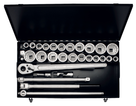 Elora Socket Set 3/4in bi-hexagon 32 Pce Metric & Imperial 770-S22 MAZ