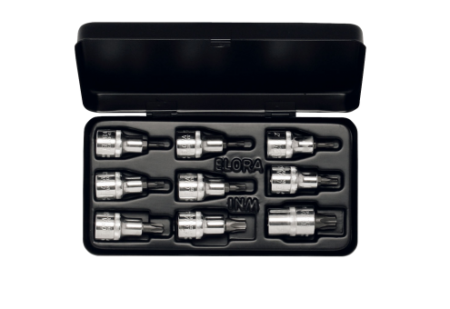 Elora Socket Set 1/2in TORX® 9 Pce 20-60mm 770-TX