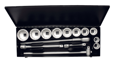 Elora Socket Set 1in bi-hexagon 14 Pce 36-80mm 780-10M