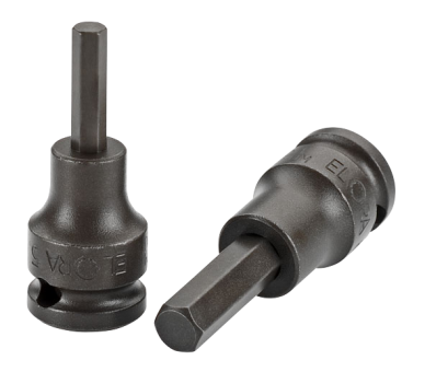Elora Impact Screwdriver Socket 3/8in inside hexagon 789IN-3mm